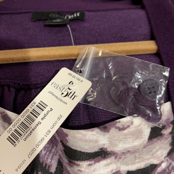 East 5th blouse cardigan 1 piece shirt blouse small NWT - Picture 7 of 7